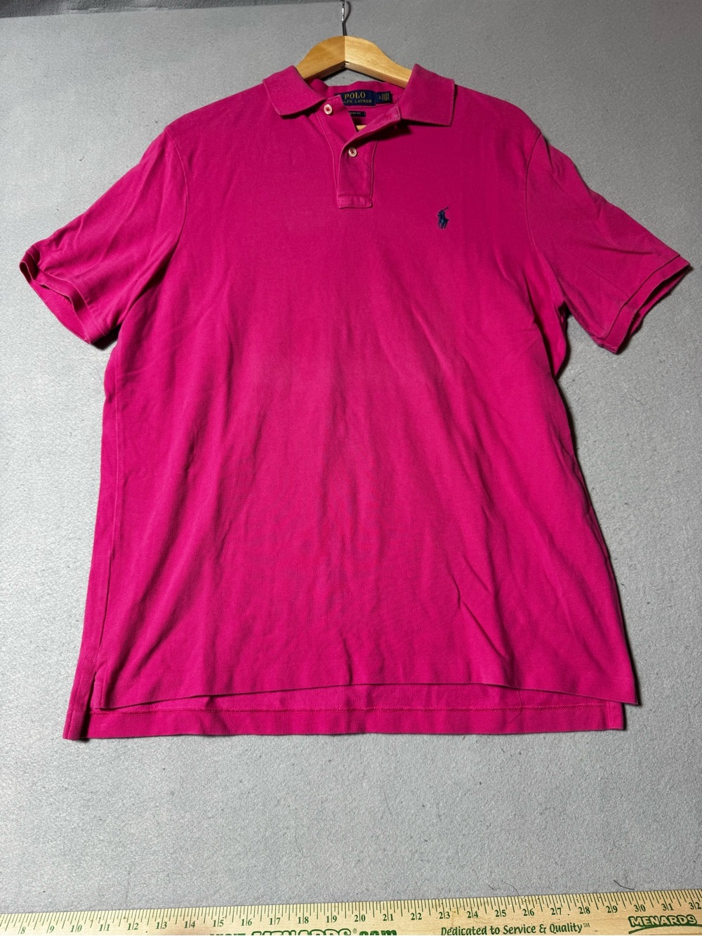 Ralph Lauren Men’s Hot Pink Polo Shirt Size L
